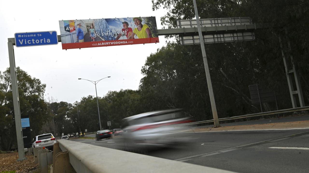 Victoria is ramping up patrols of the road border with NSW, which has a virus outbreak.