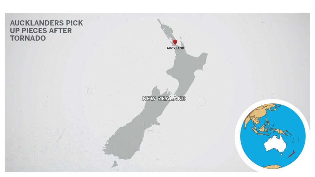 Map of Aucklanders New Zealand