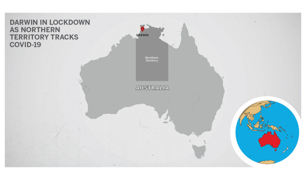 Map of Darwin Australia