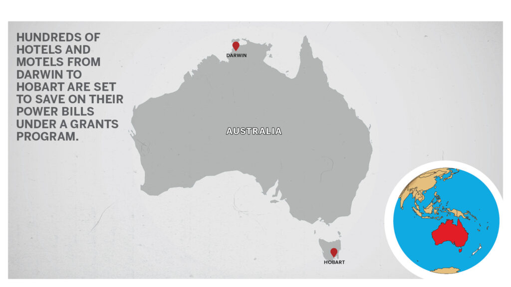 Map of Darwin & Hobart Australia