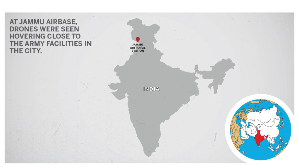 Map of Jammu Air Force Station