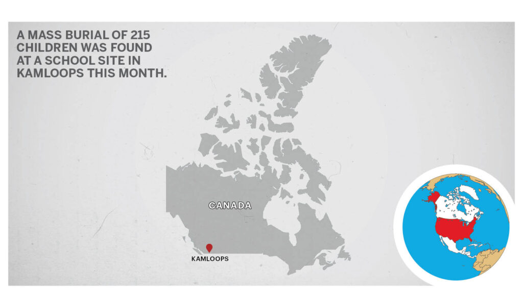 Map of Kamloops Canada