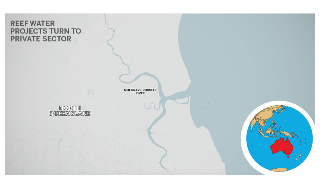 Map of Mulgrave-Russell River, Australia.