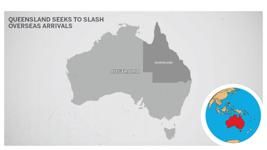 Map of Queensland Australia 