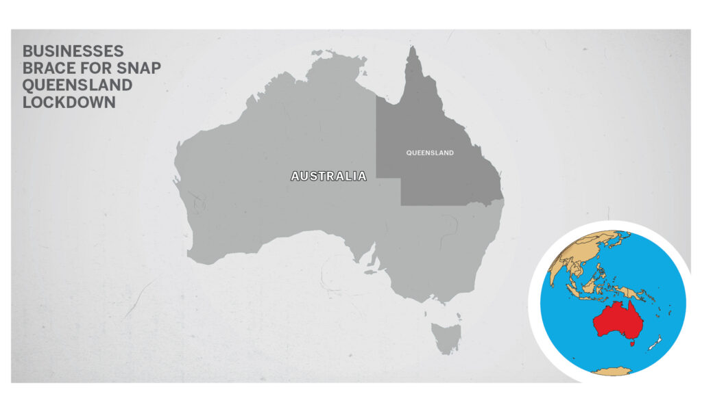 Map of Queensland Australia