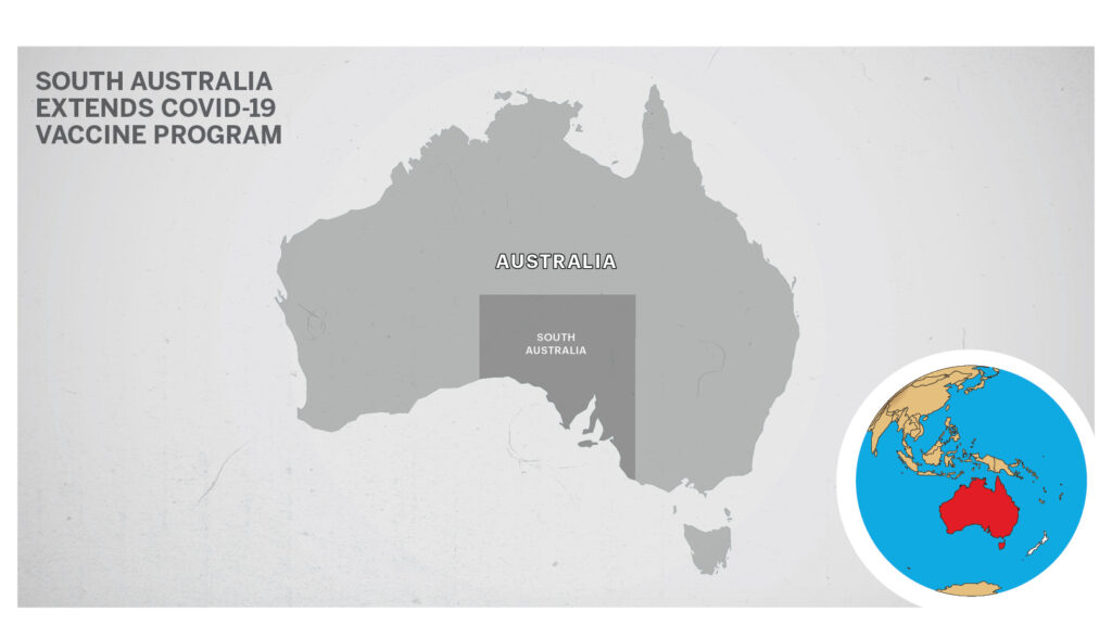 Map of South Australia.