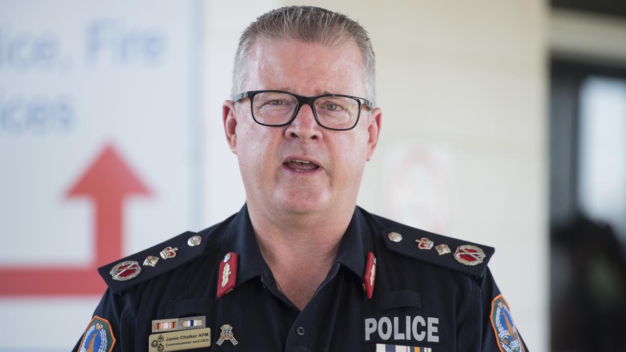 Northern Territory Police chief Jamie Chalker denies trying to bury reports about a fatal shooting.