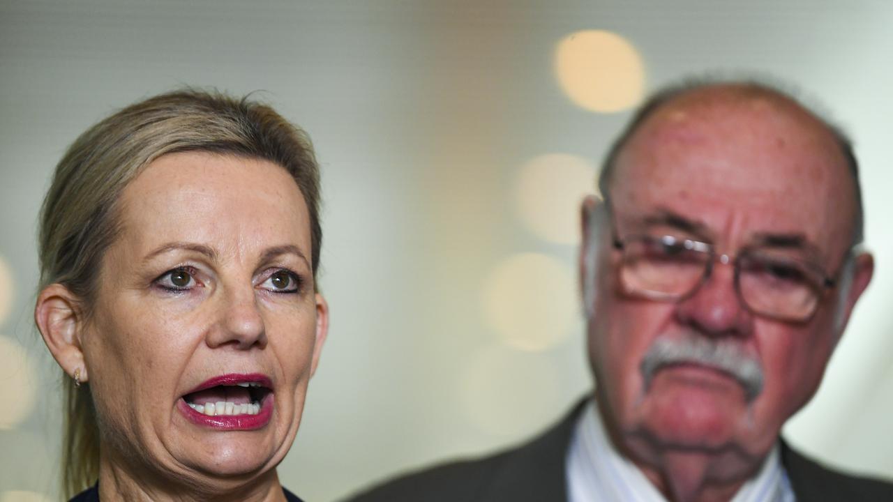 Environment Minister Sussan Ley (L) says net zero carbon emissions target by 2050 is still possible.