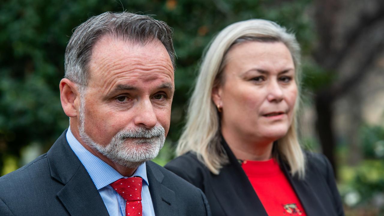 Acting Tasmanian Labor Leader Anita Dow (right) is among the potential successors to David O'Byrne.