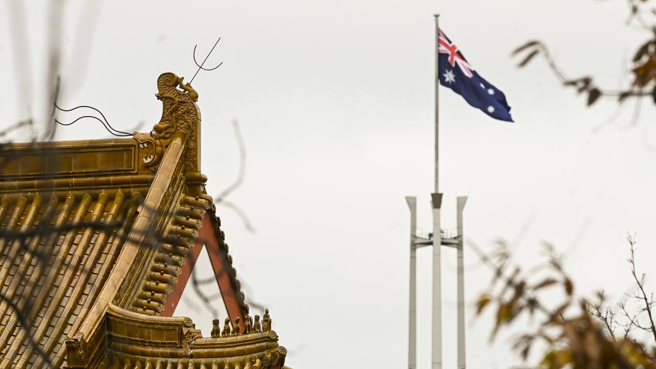 The Chinese embassy in Canberra has accused Australia of political manipulation.