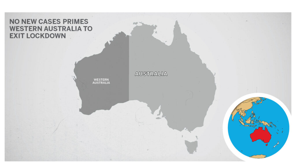 Map of Australia Western