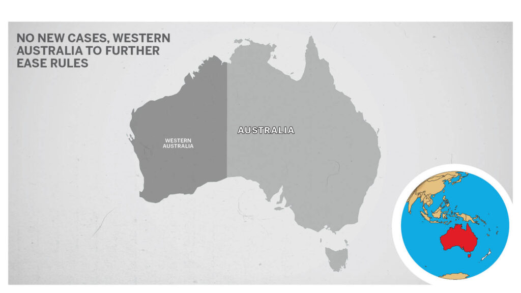 Map of Australia Western