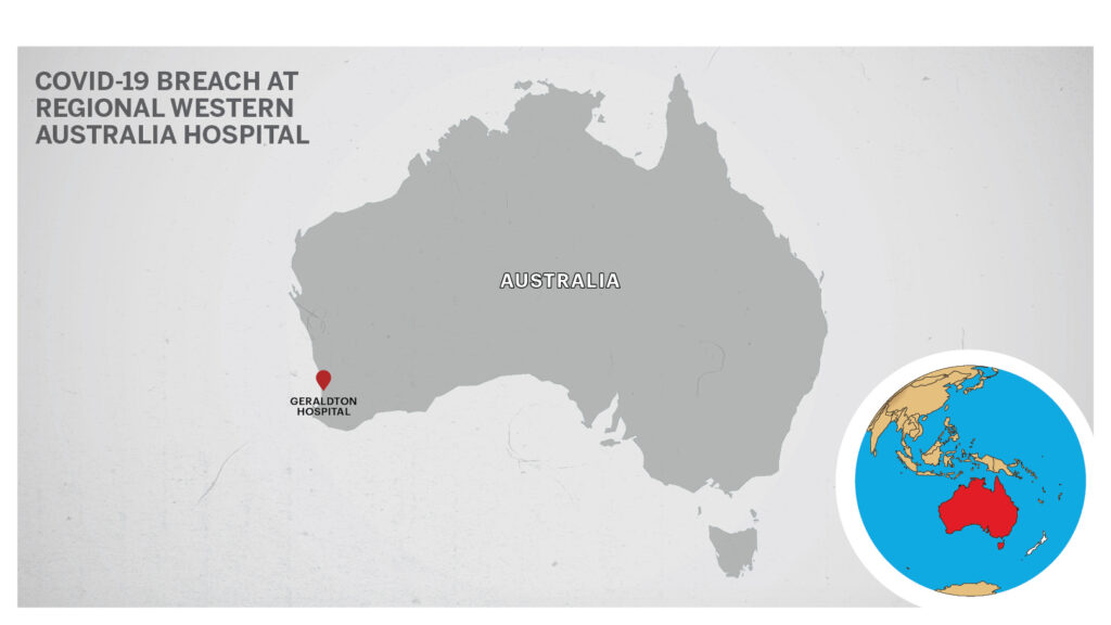 Map of Geraldton Hospital Perth Australia