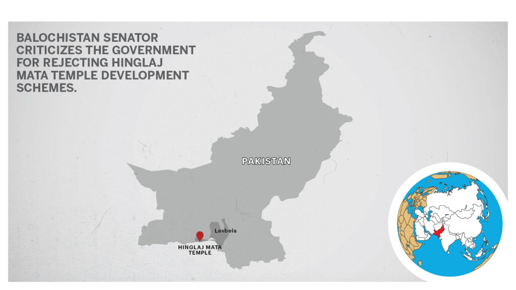 Map of Lasbela District, Pakistan