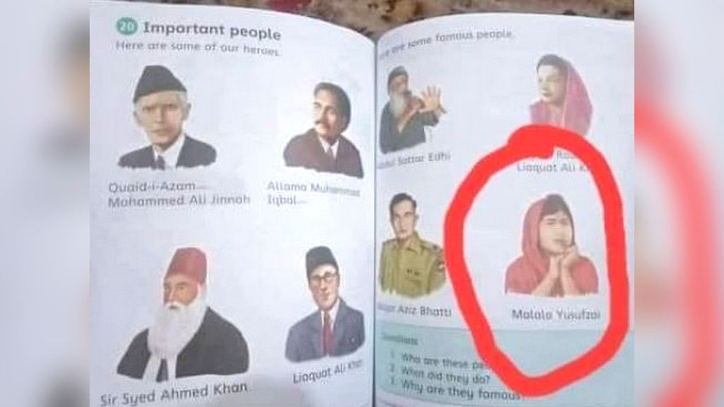 Book showing Malala as national hero confiscated. (Naya Daur/ANI)