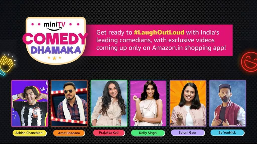 Popular artists such as Ashish Chanchlani, Prajakta Koli, Amit Bhadana, Dolly Singh, Saloni Gaur, and Be YouNick are all set to tickle the funny bone of the viewers with their content on Amazon's free video entertainment service, miniTV. (Aboutamazon.in)