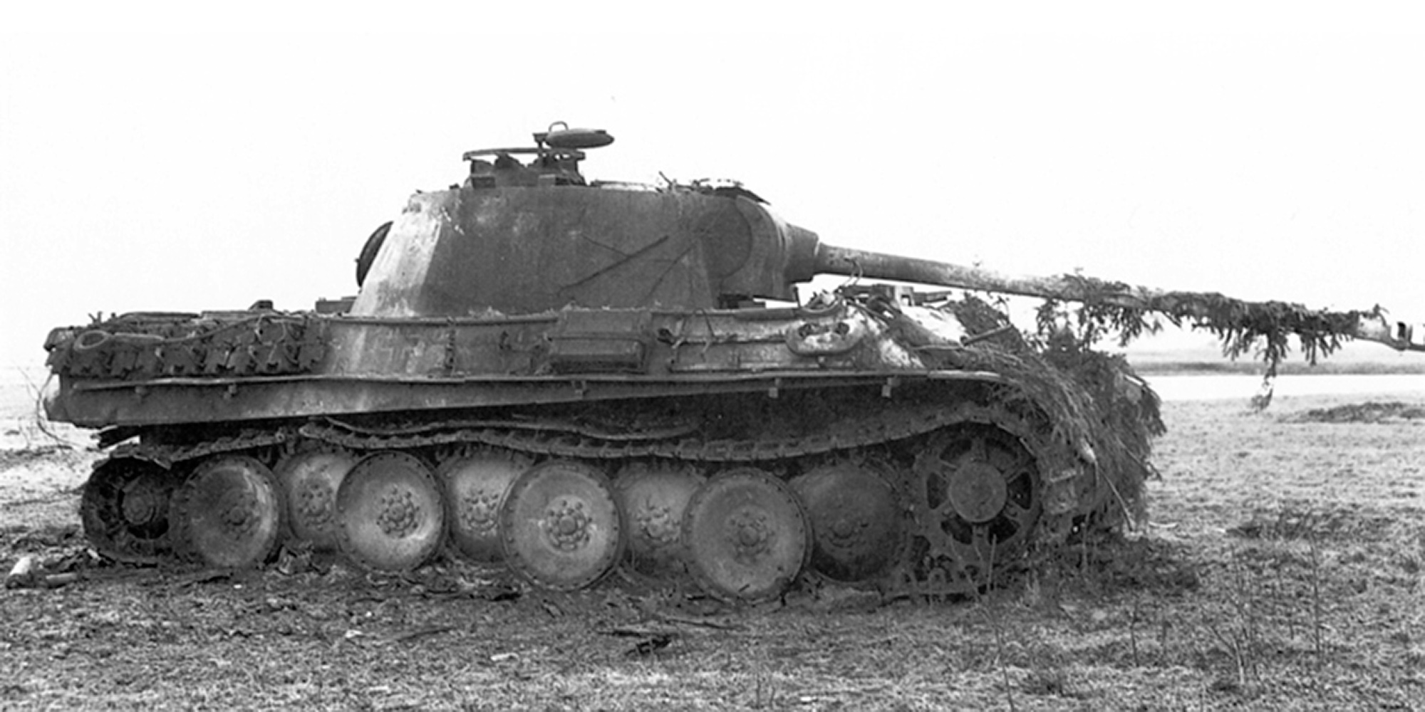 A Panther tank was seized in a man's basement in Germany in 2015. The one pictured is from the Battle of the Bulge during World War II. (Public domain/Zenger)