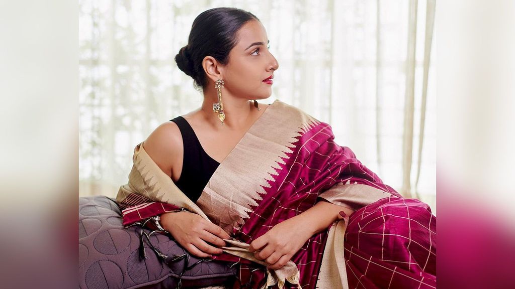 Vidya Balan flaunting her saree look. (@balanvidya/Instagram) 