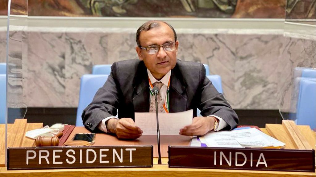 Ambassador of India to the United Nations, TS Tirumurti. (PR/Amb T S Tirumurti, @ambtstirumurti)