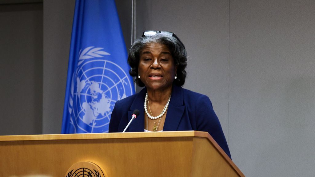 During an official visit to Thailand, US Ambassador to the United Nations Linda Thomas-Greenfield announced humanitarian assistance to Myanmar. (Spencer Platt/Getty Images)