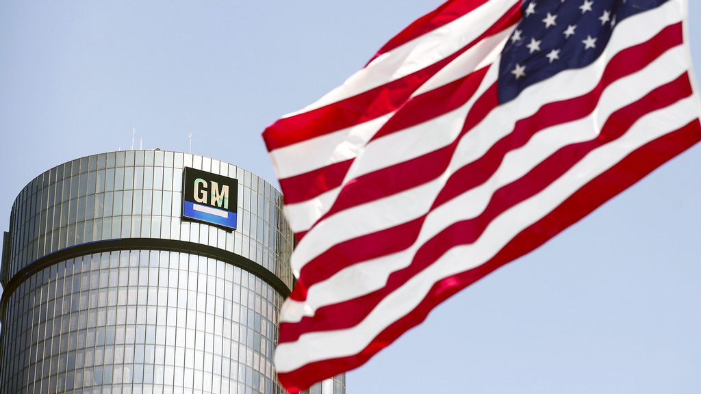 The General Motors world headquarters building in Detroit, Michigan. (Bill Pugliano/Getty Images)