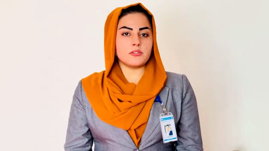 Shabnam Khan Dawran, an anchor at a reputed media network in Afghanistan, said that the Taliban has not allowed her to enter her office to continue her work. (Shabnam Khan Dawran, @shabnamdawran/Twitter)