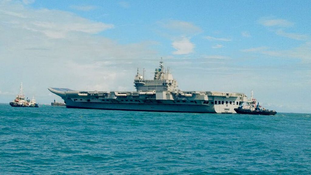 INS Vikrant’s maiden sea voyage has thrust India into an elite group of countries with bragging rights about the rare feat of having indigenously built an Aircraft Carrier ship.  (SpokespersonNavy, @indiannavy/Twitter)