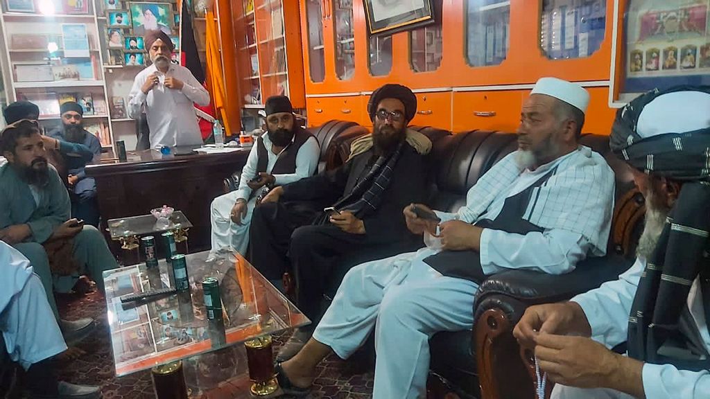 Minorities took refuge in Gurdwara in Kabul. (Manjinder Singh Sirsa/ANI)