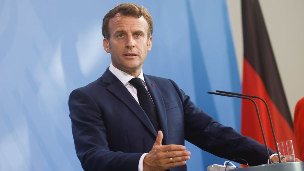 President Emmanuel Macron of France has criticized American “wokeness,” along with older members of the political and cultural establishment, while younger French activists have embraced the controversial ideology. (Axel Schmidt/Getty Images)