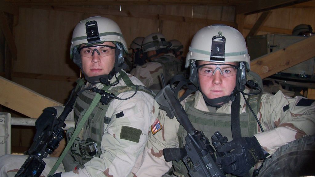 Former Army Ranger Dr. Tony Brooks (left), pictured on active duty in Afghanistan, was 18 years old when he saw news of the attacks on 9/11 and decided to drop out of college to join the Army. (Courtesy of Dr. Tony Brooks)