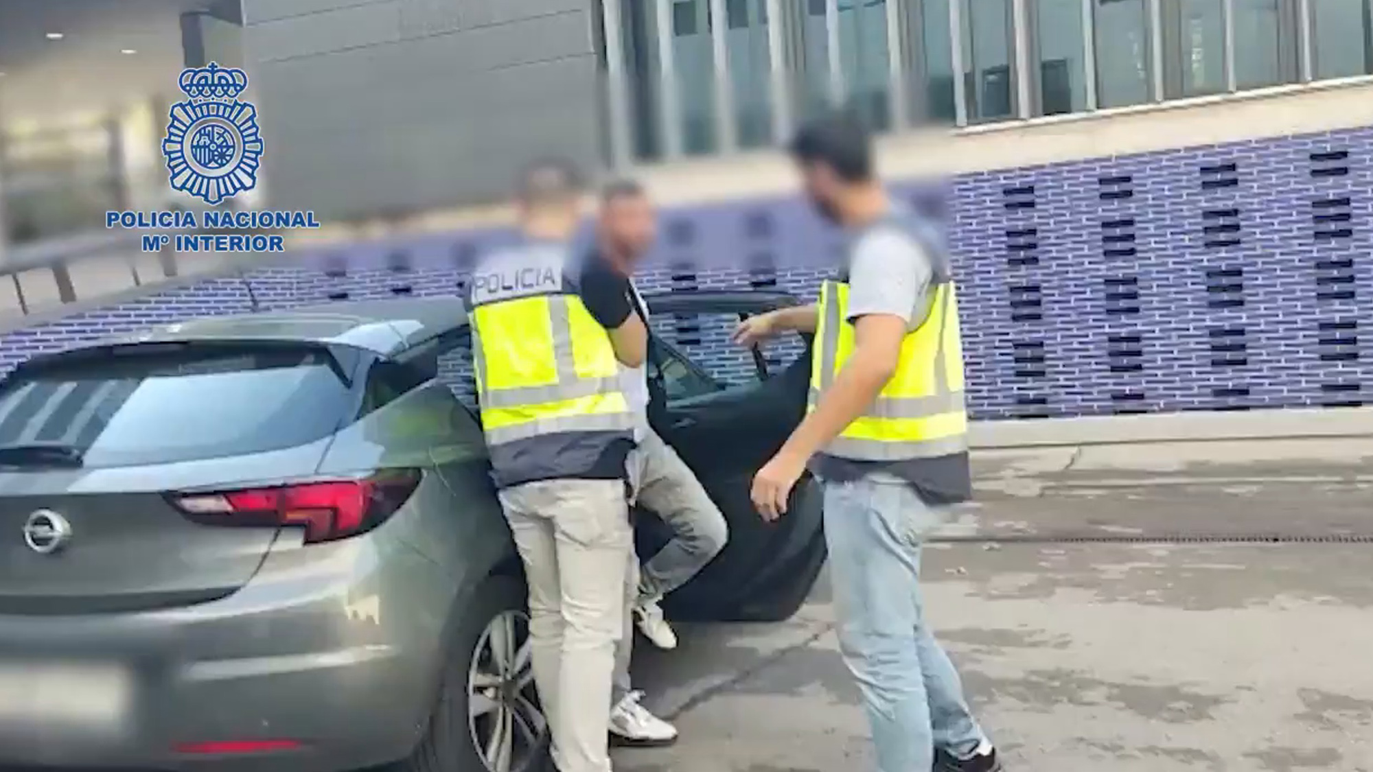 Spanish National Police arrest a suspected member of the Pink Panther gang in Barcelona, Spain, in September. Police did not name the suspect. (Spanish National Police/Zenger)